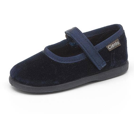 Cienta Velvet Mary Jane