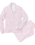 Dallas Women’s Button Front Long Pajama Set