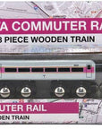 Boston MBTA Commuter Rail Wooden Toy Train