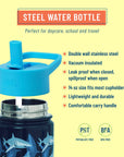 Sharks 14 oz Steel Bottle