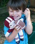 Phil the Football Knit Rattle: 5" Rattle