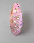 Girls Beaded Headband - Mermaid Pink