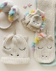 Rainbow Unicorn Knitted Hat 3-6 Years