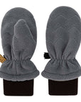 Jan & Jul Dark Grey Fleece Mittens