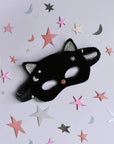 Velvet Black Cat Mask (3-10 Years)