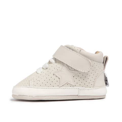 Baby Hightop Leather Sneakers - Cream