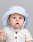 Light Blue Stripe Seersucker Bucket Hat Baby & Toddler