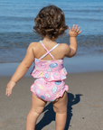 Pink Chicken Girls Palmer Tankini Pink Seashells