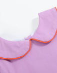 Purple Halloween Scene Girls Dress
