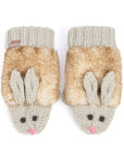 Kids Bunny Rabbit Knit Mittens