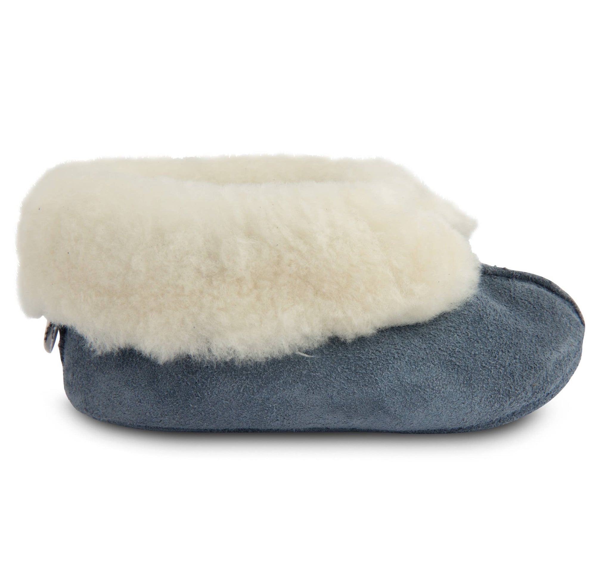 Suede Baby Slipper - Navy
