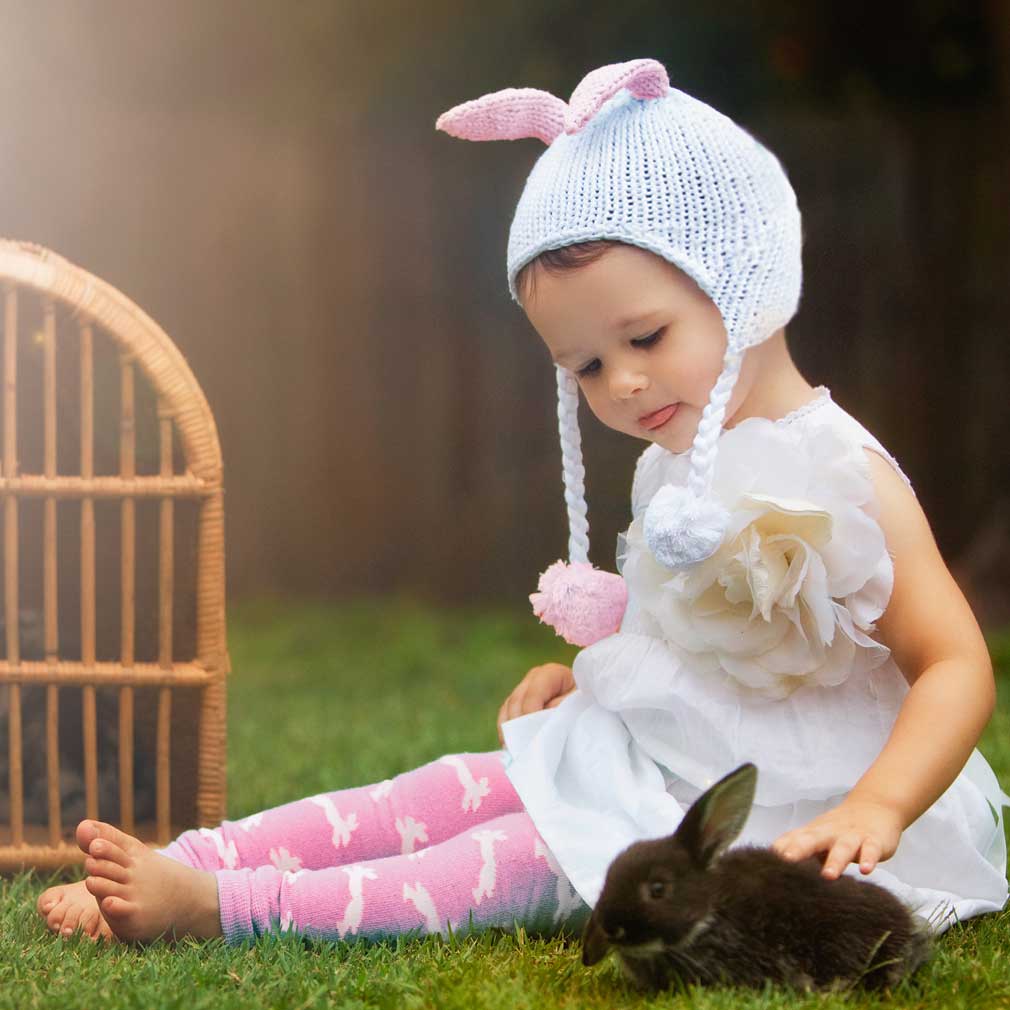 Hugbunny Pink Beanie Hat SALE: S (0-6 Months)