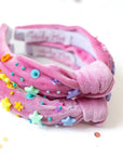 Beaded Headband - Happy Hues