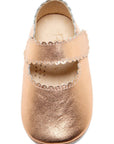 Copper Scalloped Mary Janes