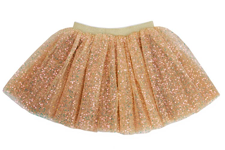 Gold Dreamy Sequin Tutu: 2-6 year
