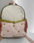 Cute Embroidered Apple Mini Backpack for Kids: Embroidered Apple Design
