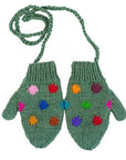 Hand Knit Polka Dot Mittens