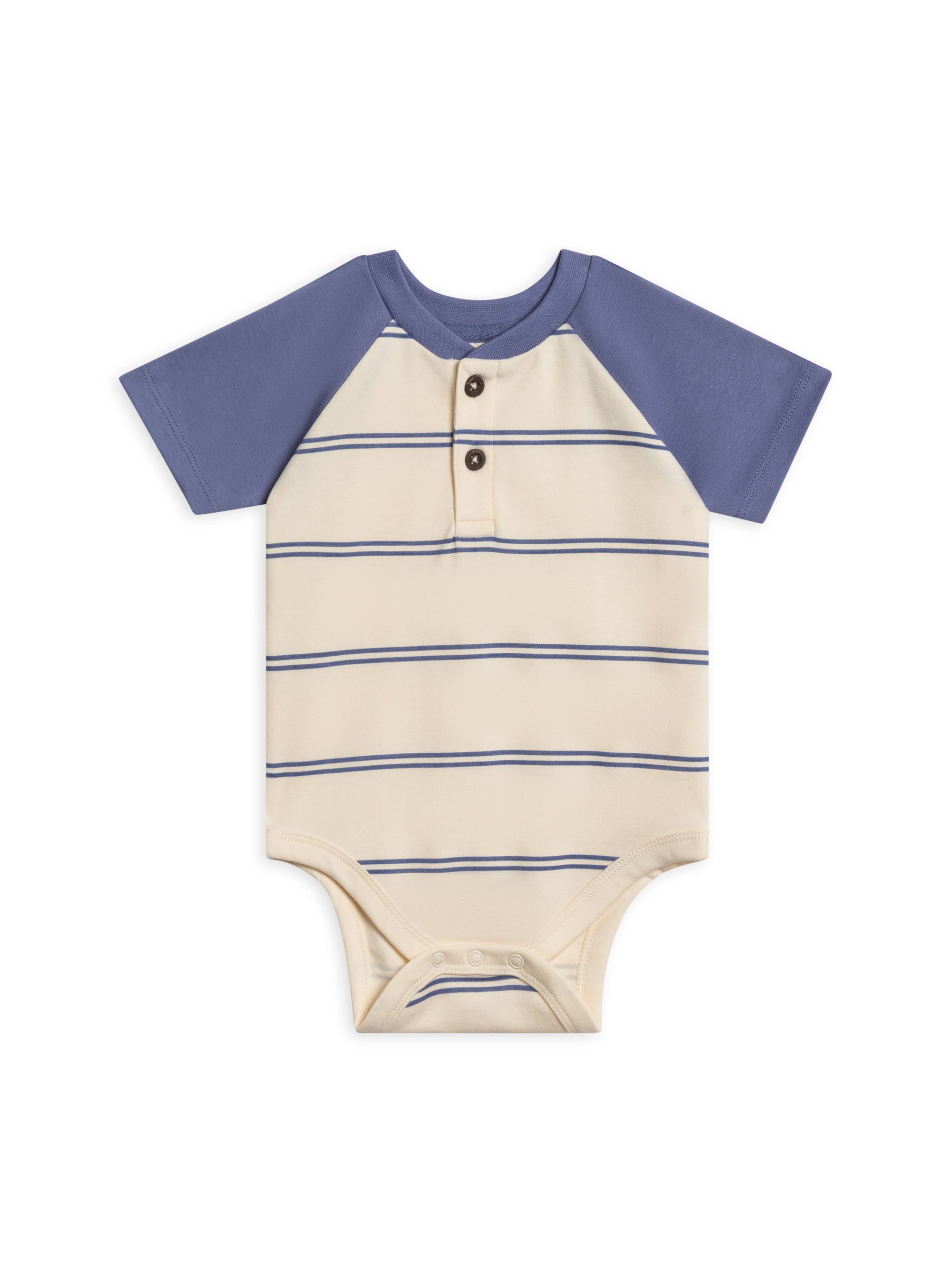 Sosa Raglan Henley Bodysuit - Sole Stripe / Marino