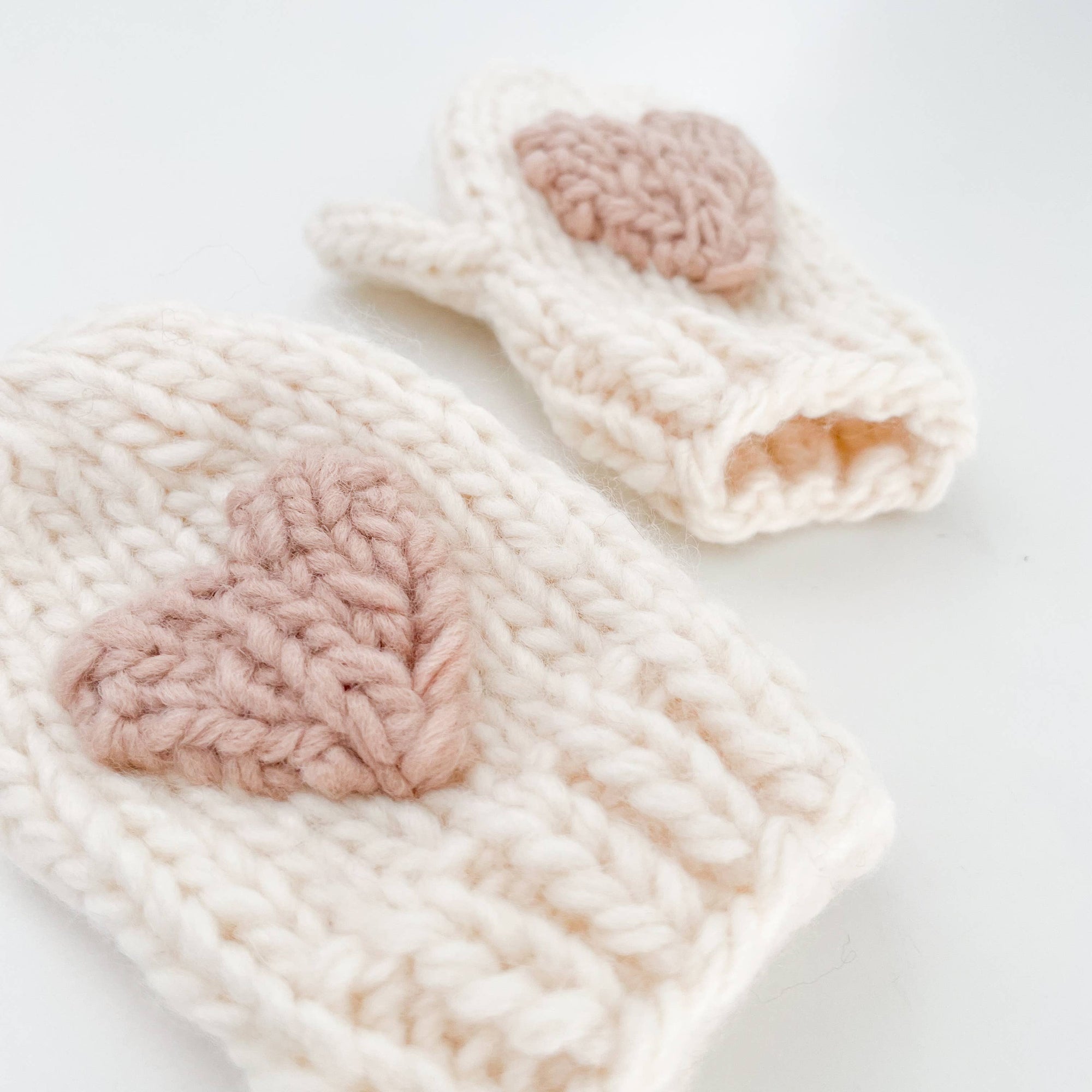 Blush Heart Mittens Baby & Kids