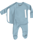 Bonsie Skin to Skin Babywear Footie - Ripple