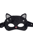 Velvet Black Cat Mask (3-10 Years)