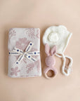 Teether Bunny Pink Rattle Spring Summer Baby Gift: Pink