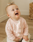 Heart Lace Blush Valentine Cardigan Sweater Baby & Toddler