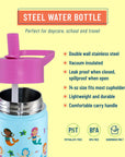 Mermaids 14 oz Stainless Steel Water Bottle