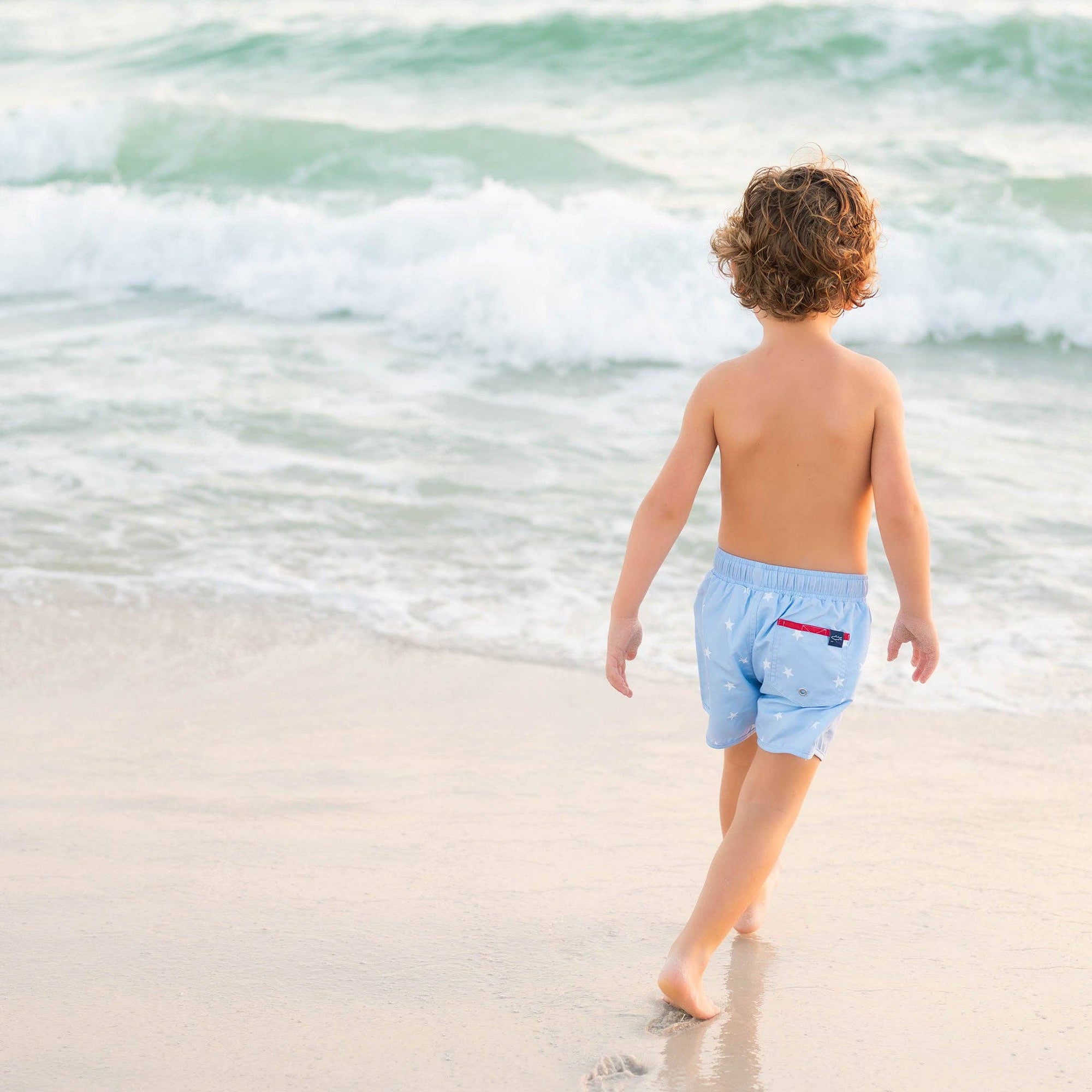 Boys Star Print Boardies Swim Shorts