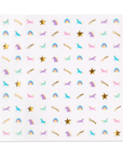 Unicorn + Rainbows Nail Stickers - 1 Pk.