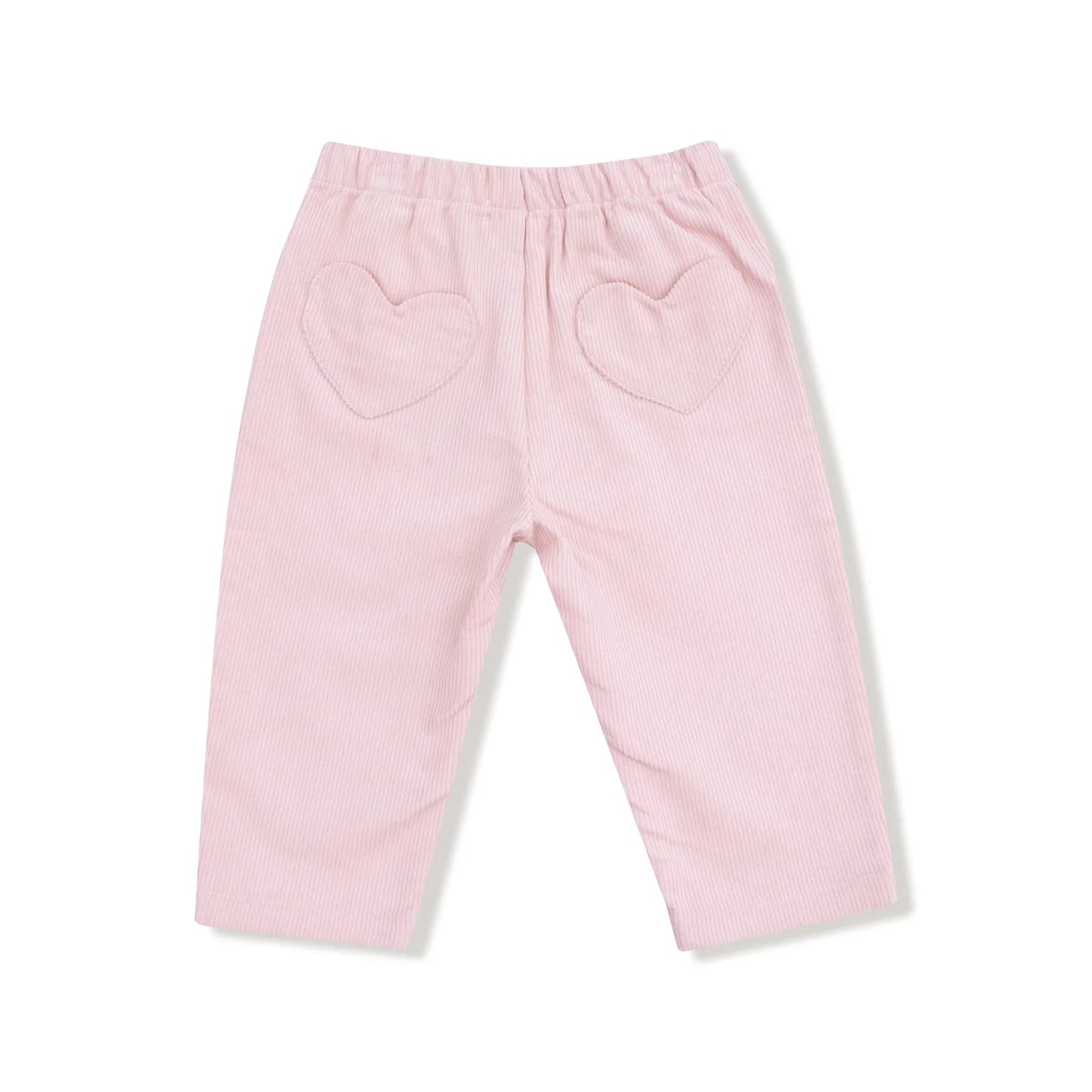 Angel Dear Corduroy Veiled Pink Cord Pant W/ Heart Pockets