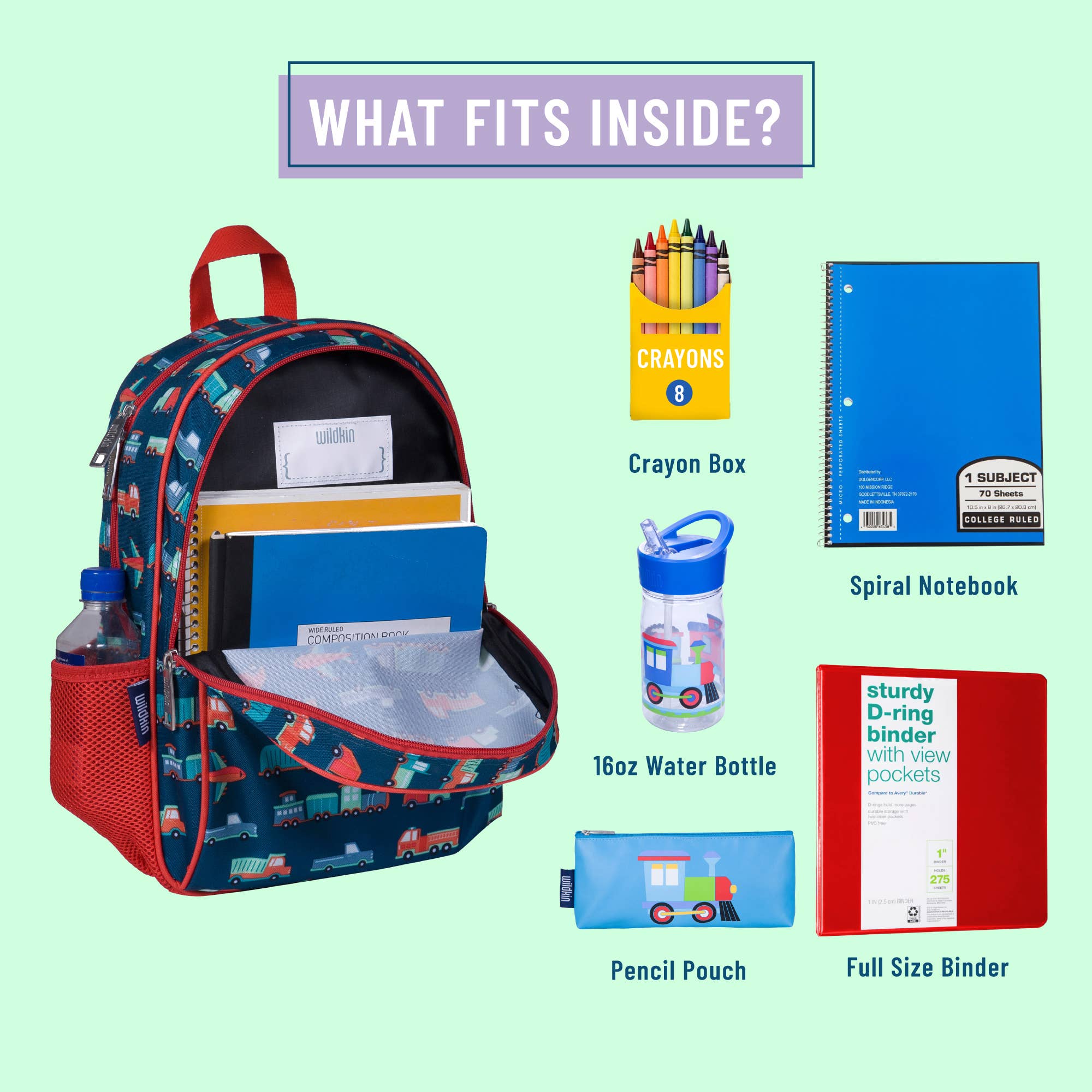 Transportation 15 Inch Backpack