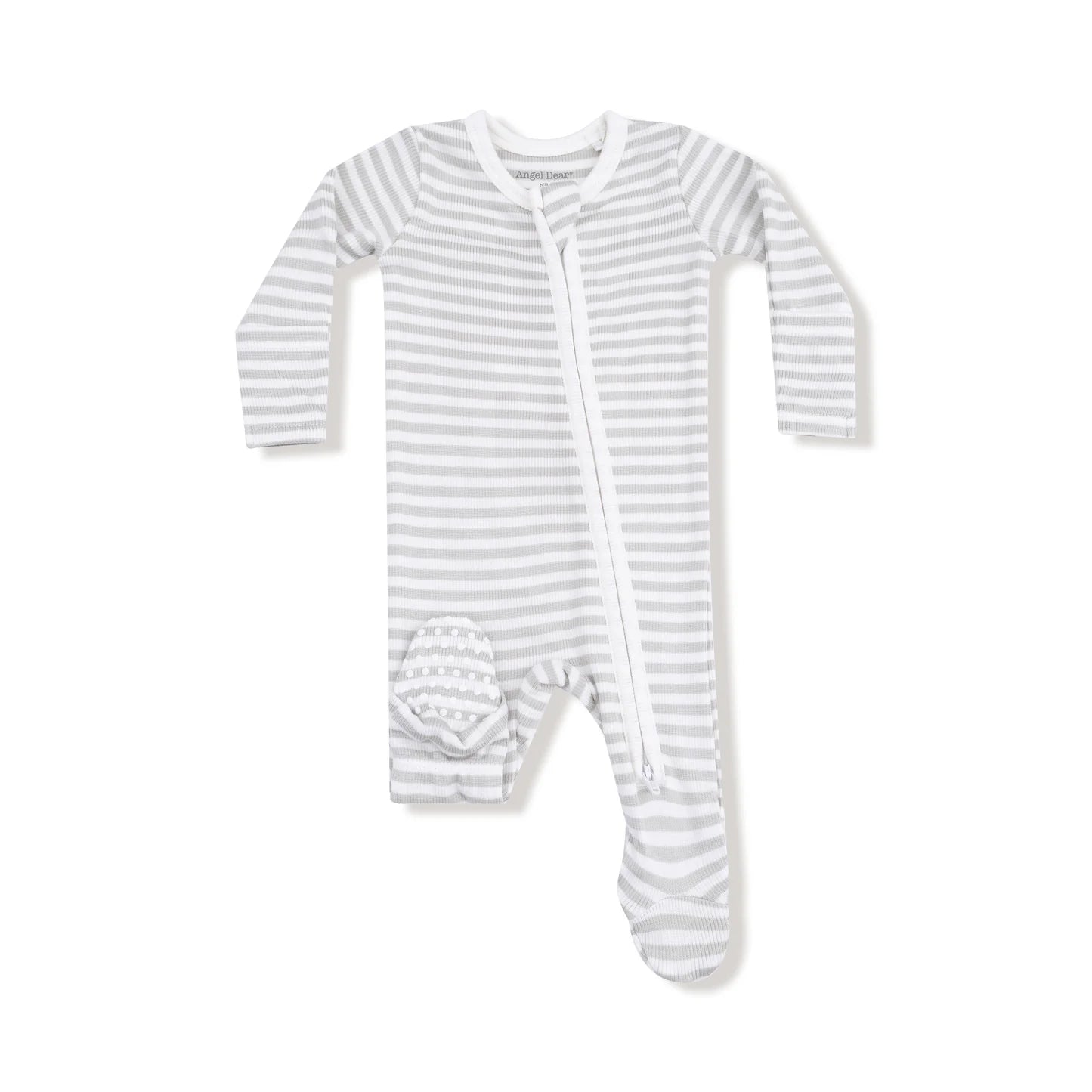 Angel Dear Basics Stripe Mineral 2 Way Zipper Footie