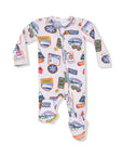 Angel Dear Vintage State Snow Sport Patches 2 Way Zipper Footie