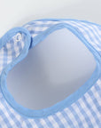 Blue Gingham 'Birthday Boy' Bib