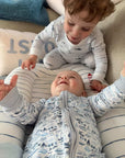 Boats Zip Baby Onesie