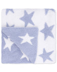 Chenille - Dusty Blue Star Blanket