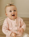 Heart Lace Blush Valentine Cardigan Sweater Baby & Toddler