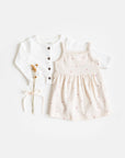 Organic Baby Soleil Pointelle Bodysuit Dress - Pia Floral