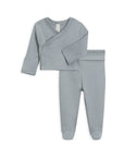 Organic Riley 2 Piece Kimono Wrap Top + Pant Set