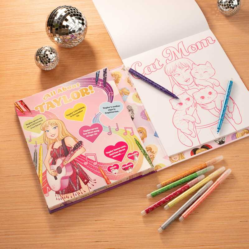 Sparkle with Taylor! A Glitter Coloring Kit by Editors of Silver Dolphin Books: Kit - Paperback; 64 pages / English