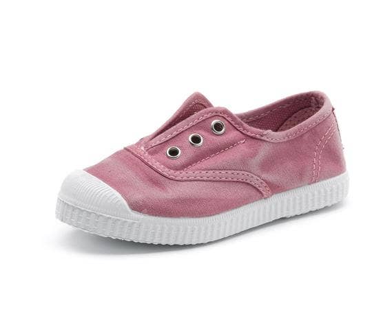 Cienta Washed Pink Slip On Shoes