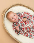 Amour Rose Floral Ruffle Baby Dress & Bloomer