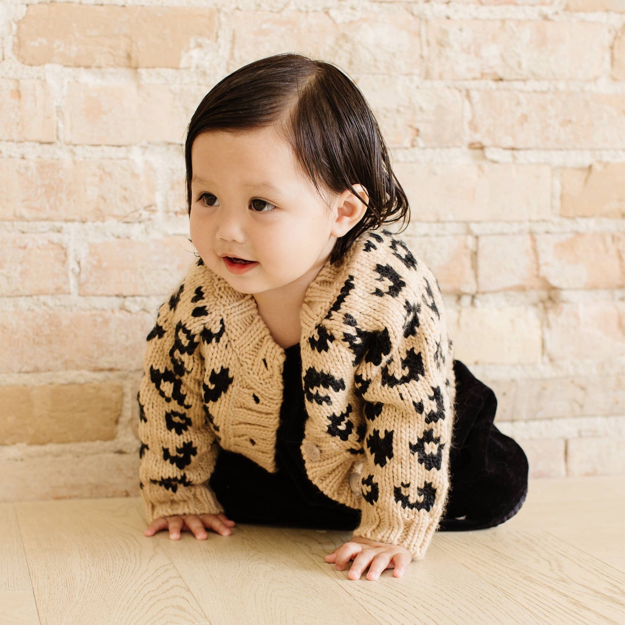 Leopard Animal Print Baby & Kids Cardigan Sweater