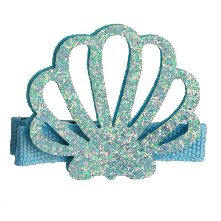 Sea Shell Clip: Blue