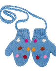 Hand Knit Polka Dot Mittens