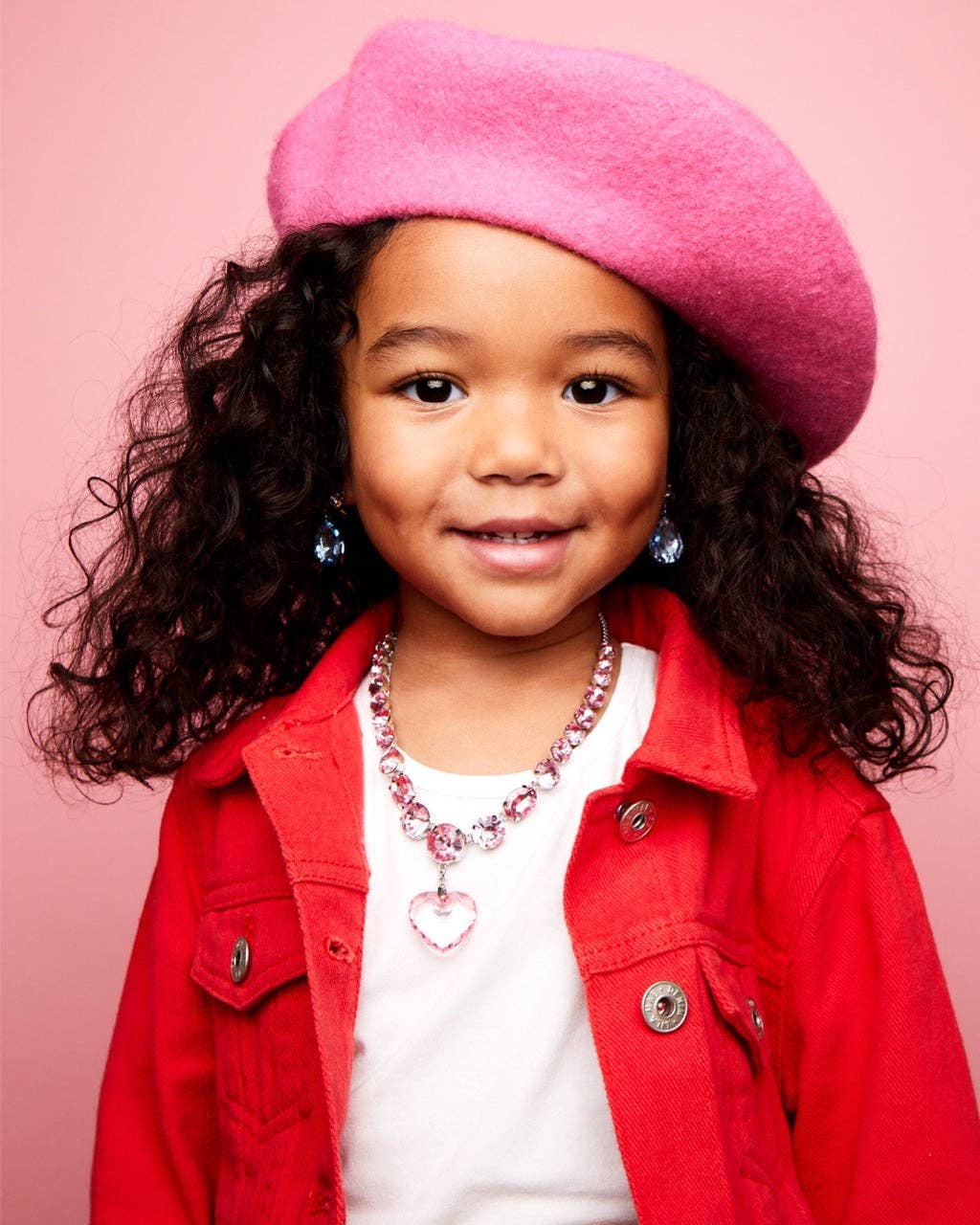 Pink & Blue Necklace Set