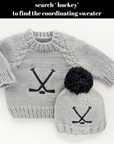 Hockey Winter Beanie Hat Ice Grey Baby & Kids