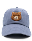Teddy Bear Patch Baseball hat: Denim / Toddler (1Y-4Y)