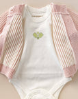 Cotton Brioche Cardigan Pink Baby Kids Girls Clothing : Blush
